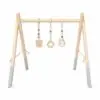 Holz-Spielbogen für Babys – 62 × 57 cm – mit 3 liebevoll gestalteten Anhängern