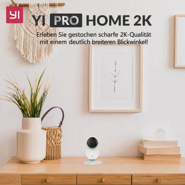 2 Innenkamera mit KI-Personenerkennung, Nachtsicht, 2-Wege-Audio, App & microSD-Speicher YI Home 2K Pro WLAN Kamera – 2 Innenkameras mit KI-Personenerkennung, Nachtsicht, 2-Wege-Audio, App & microSD-Speicher