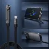 240W USB-C Schnellladekabel mit integriertem Handyhalter – 1,5 m