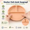 3er-Set Silikon-Teller mit Saugnapf – praktische Kinderteller für entspannte Mahlzeiten