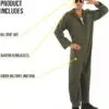 Kampfpilot Kostüm für Herren – Größe L – Fliegeranzug mit Mütze & Sonnenbrille