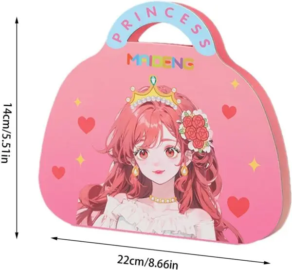 Prinzessinnen Make-Up Spielset für Kinder – Kreatives Schmink- & Bastelset mit Glitzer, Stickern & Diamanten (ab 3 Jahren)