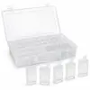 64er Aufbewahrungsbox mit Einzelbehältern – transparenter Organizer für Diamond Painting, Perlen, Schmuck & Bastelzubehör