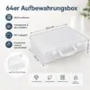 64er Aufbewahrungsbox – kleine Teile übersichtlich sortieren und sicher aufbewahren
