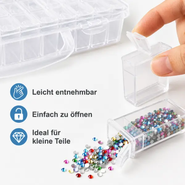 64er Aufbewahrungsbox – kleine Teile übersichtlich sortieren und sicher aufbewahren