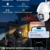 AUKTECH 2K WLAN Überwachungskamera Außen mit Bewegungserkennung AUKTECH 2K WLAN Überwachungskamera Außen mit Bewegungserkennung, Nachtsicht & 355° Drehung