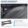 Autolückenfüller 2er-Set – Sitzspaltfüller mit Öffnung für Gurtschloss – für Fahrer- und Beifahrerseite, Schwarz