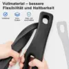 Autolückenfüller 2er-Set – Sitzspaltfüller mit Öffnung für Gurtschloss – für Fahrer- und Beifahrerseite, Schwarz