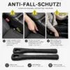 Autolückenfüller 2er-Set – Sitzspaltfüller mit Öffnung für Gurtschloss – für Fahrer- und Beifahrerseite, Schwarz