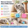 Bälle für die Katze Interaktive Katzenbälle mit Tiergeräuschen – 3er Set
