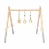 Holz-Spielbogen für Babys – 62 × 57 cm – mit 3 liebevoll gestalteten Anhängern