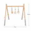 Holz-Spielbogen für Babys – 62 × 57 cm – mit 3 liebevoll gestalteten Anhängern