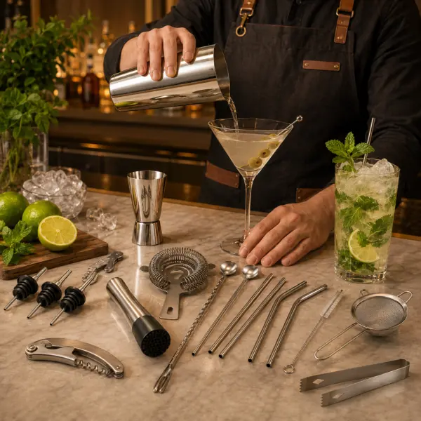 20-teiliges Cocktail Shaker Set – deine eigene Bar für zu Hause