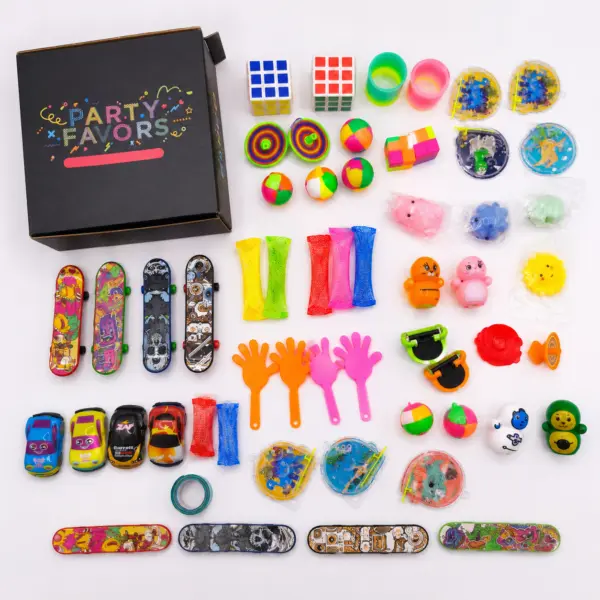 ChatGPT Image 14. Juli 2026, 10_58_59 (2) Kindergeburtstag Mitgebsel Set – bunte Party Favors Box mit Spielzeug, Armbändern, Mini-Figuren & kleinen Überraschungen für Kinder 57 Stück