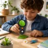 Digitales Handmikroskop 500x mit 2" IPS-Display – Kinder und Erwachsene Mikroskop mit 8 LED, 1080P Foto & Video, USB-C, tragbares Mini-Mikroskop