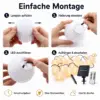 Solar Lichterkette 30 LED Lampions warmweiß