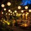 Solar Lichterkette 30 LED Lampions warmweiß