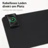 XXL RGB Gaming-Mauspad mit 15 W Qi Wireless Charging – ca. 80 cm Schreibtischunterlage mit LED-Beleuchtung und Ladestation