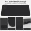 XXL RGB Gaming-Mauspad mit 15 W Qi Wireless Charging – ca. 80 cm Schreibtischunterlage mit LED-Beleuchtung und Ladestation