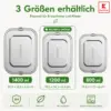 VITCOCO Lunchbox Edelstahl 1400 ml – auslaufsichere Bento Box mit Trennwand, Brotdose für Kinder & Erwachsene