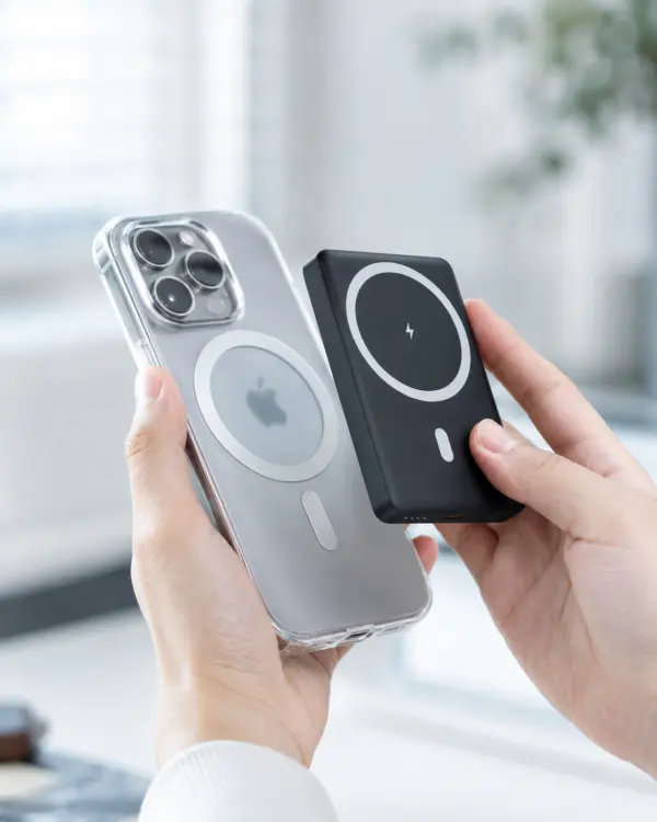 Magnetische Powerbank mit kabellosem Laden 10000 mAh  bis 15 W und USB-C PD Schnellladefunktion bis 20 W