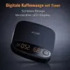 Digitale Kaffeewaage mit Timer – 0,1 g Präzision, USB-aufladbar, Tara-Funktion, LED-Display, 0,1–2000 g Digitale Kaffeewaage mit Timer – 0,1 g Präzision, USB-aufladbar, Tara-Funktion, LED-Display, 0,1–2000 g, schwarz