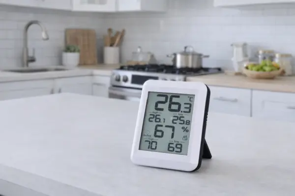 Digitales Thermometer & Hygrometer mit großem Display – Raumtemperatur & Luftfeuchtigkeit präzise messen