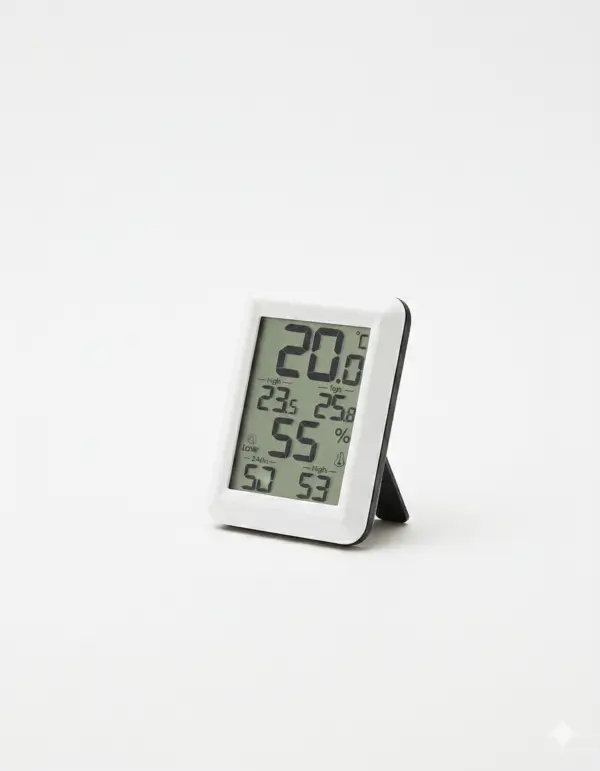 Digitales Thermometer & Hygrometer mit großem Display – Raumtemperatur & Luftfeuchtigkeit präzise messen