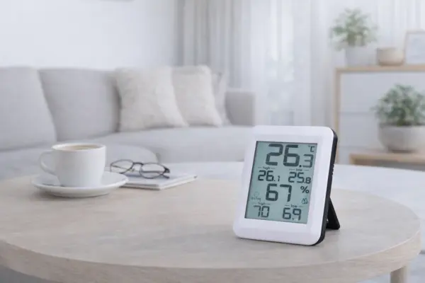 Digitales Thermometer & Hygrometer mit großem Display – Raumtemperatur & Luftfeuchtigkeit präzise messen
