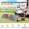 Solarpanel 100W faltbar – EBL Solarmodul monokristallin für Powerstation, tragbar