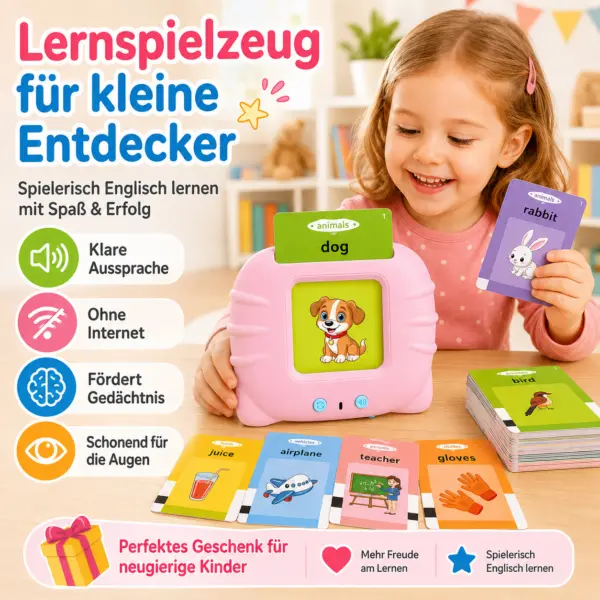 Englisch Lernkarten für Kinder mit Sprachgerät