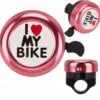 2er Fahrradklingel-Set „I Love My Bike“ mit Stickern & Schraubendreher – für Kinder, Jugendliche & Erwachsene