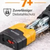 FahrradE-BikeRollerScooterKinderwagen Kettenschloss 90cm Prophete Stahl Schloss Fahrrad/E-Bike/Roller/Scooter/Kinderwagen Kettenschloss 90cm Prophete – Sicherheitsstufe 7+ mit LED Schlüssel – Stahl Schloss