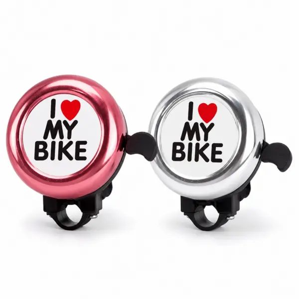 Fahrradklingeln rosa und silber