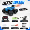 Ferngesteuertes Stunt-Auto mit Sprühfunktion & LED-Licht – 2.4 GHz RC Monstertruck, 360° Drehung, Allrad-Stuntfahrzeug für Kinder ab 6 Jahren