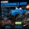 Ferngesteuertes Stunt-Auto mit Sprühfunktion & LED-Licht – 2.4 GHz RC Monstertruck, 360° Drehung, Allrad-Stuntfahrzeug für Kinder ab 6 Jahren