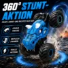 Ferngesteuertes Stunt-Auto mit Sprühfunktion & LED-Licht – 2.4 GHz RC Monstertruck, 360° Drehung, Allrad-Stuntfahrzeug für Kinder ab 6 Jahren