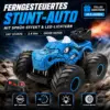Ferngesteuertes Stunt-Auto mit Sprühfunktion & LED-Licht – 2.4 GHz RC Monstertruck, 360° Drehung, Allrad-Stuntfahrzeug für Kinder ab 6 Jahren