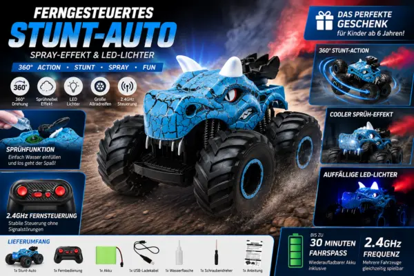 Ferngesteuertes Stunt-Auto
