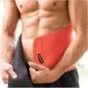 Fitnessgürtel rot Swelker Fitness Sauna-Gürtel – verstellbarer Sportgürtel mit Sauna-Effekt