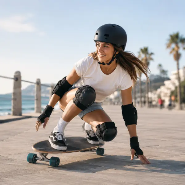 Schutzhelm Größe M – matter Fahrradhelm mit Belüftung, verstellbarem Drehverschluss und gepolstertem Kinnriemen – Fahrrad, E-Scooter und Skateboard