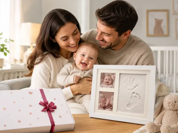 Baby Hand- & Fußabdruck Bilderrahmen Set – Erinnerungen für die Ewigkeit
