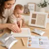 Baby Hand- & Fußabdruck Bilderrahmen Set – Erinnerungen für die Ewigkeit