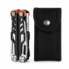 15 in 1 Multitool Multifunktionswerkzeug Schwarz mit Zange Messer Säge Schere Schraubendreher & Nylontasche – Camping Outdoor Werkzeug