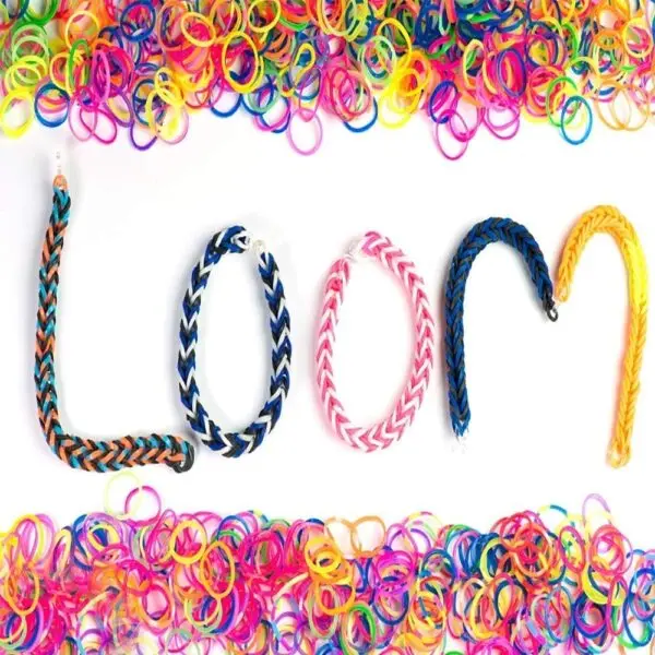 Loom Bands Set 12750-teilig, 26 Farben, inklusive 500 Clips & 6 Häkelnadeln – Kreativset für Armbänder, Ringe und DIY Schmuck