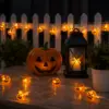 Halloween Lichterkette mit 20 LED Kürbissen im Garten Halloween Lichterkette mit 20 LED Kürbissen – 3 m batteriebetriebene Kürbis-Lichterkette mit warmweißem Licht – Dekoration für Fenster, Tisch und mehr