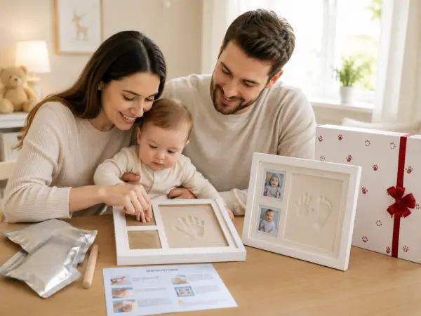 Baby Hand- & Fußabdruck Bilderrahmen Set – Erinnerungen für die Ewigkeit