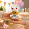 Happy Birthday Kartoffel Geschenk Happy Birthday Kartoffel – süße gehäkelte Geschenkfigur mit Geburtstagsbotschaft/ Geburtstagsgeschenk für Freunde, Familie, Kollegen, Kinder