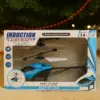 Induktions Hubschrauber mit USB-Ladekabel – Flugspielzeug mit LED-Licht, Indoor & Outdoor Spielzeug für Kinder