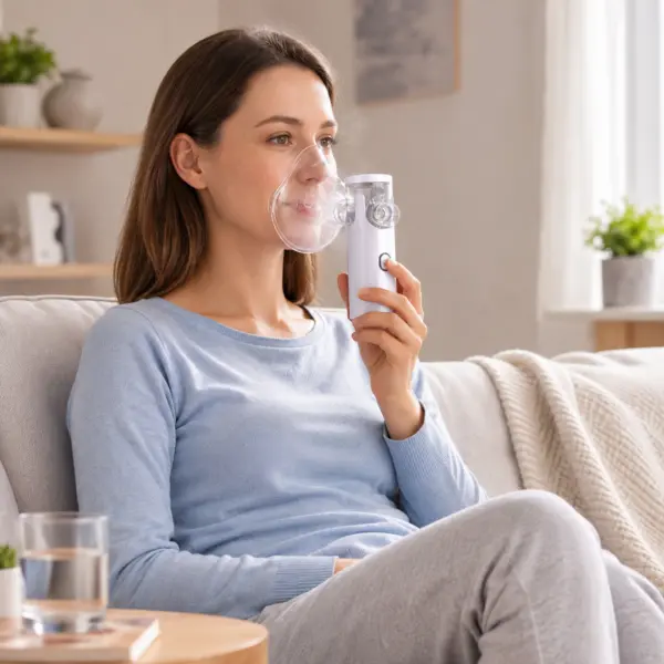 Inhalator für Kinder 2 Tragbarer Mini Inhalator – leise Vernebelung ≤30 dB, ideal für Kinder bei Asthma, Husten, Erkältung, Mini Vernebler für Zuhause und unterwegs